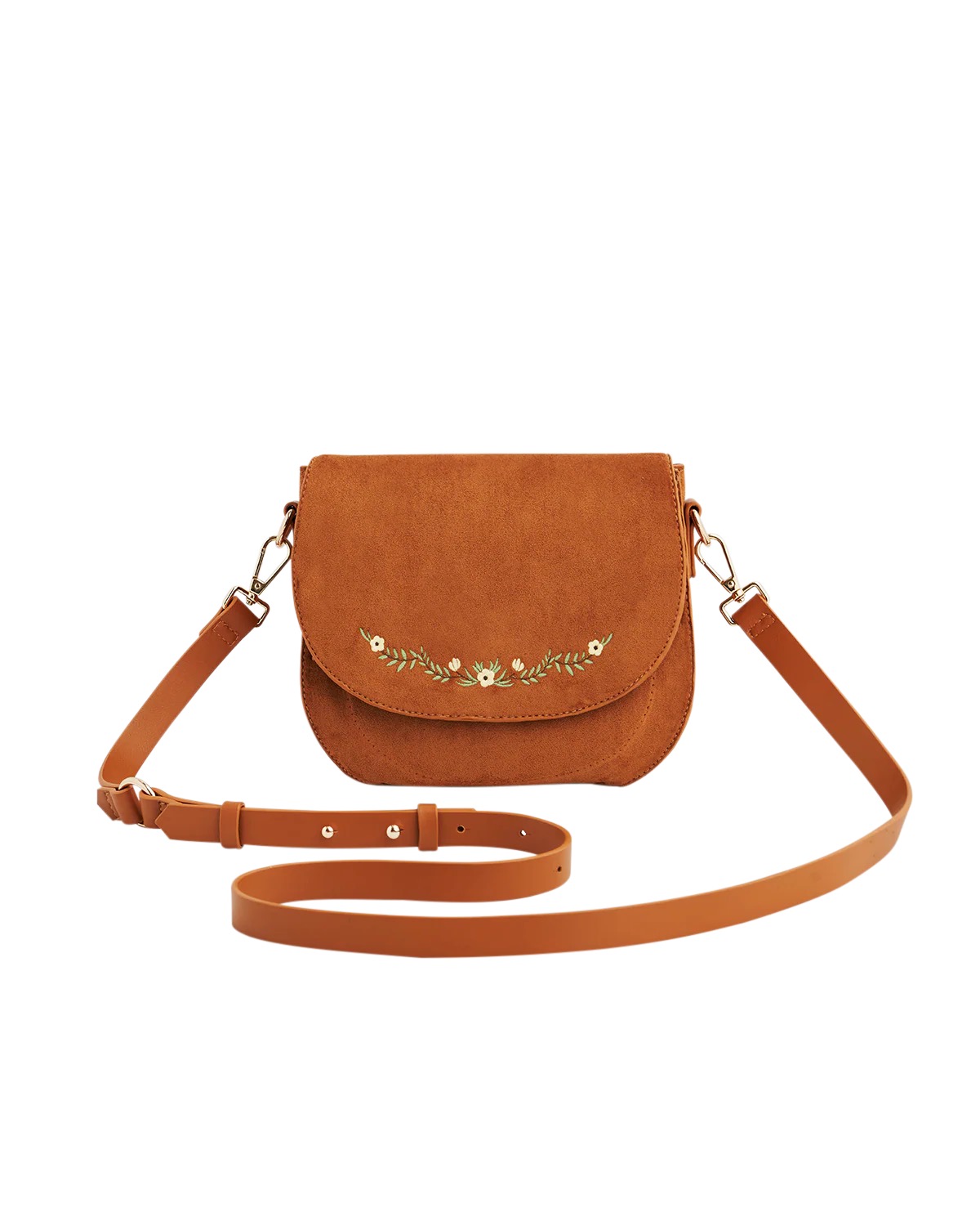 Borsa Sella Floral Suede